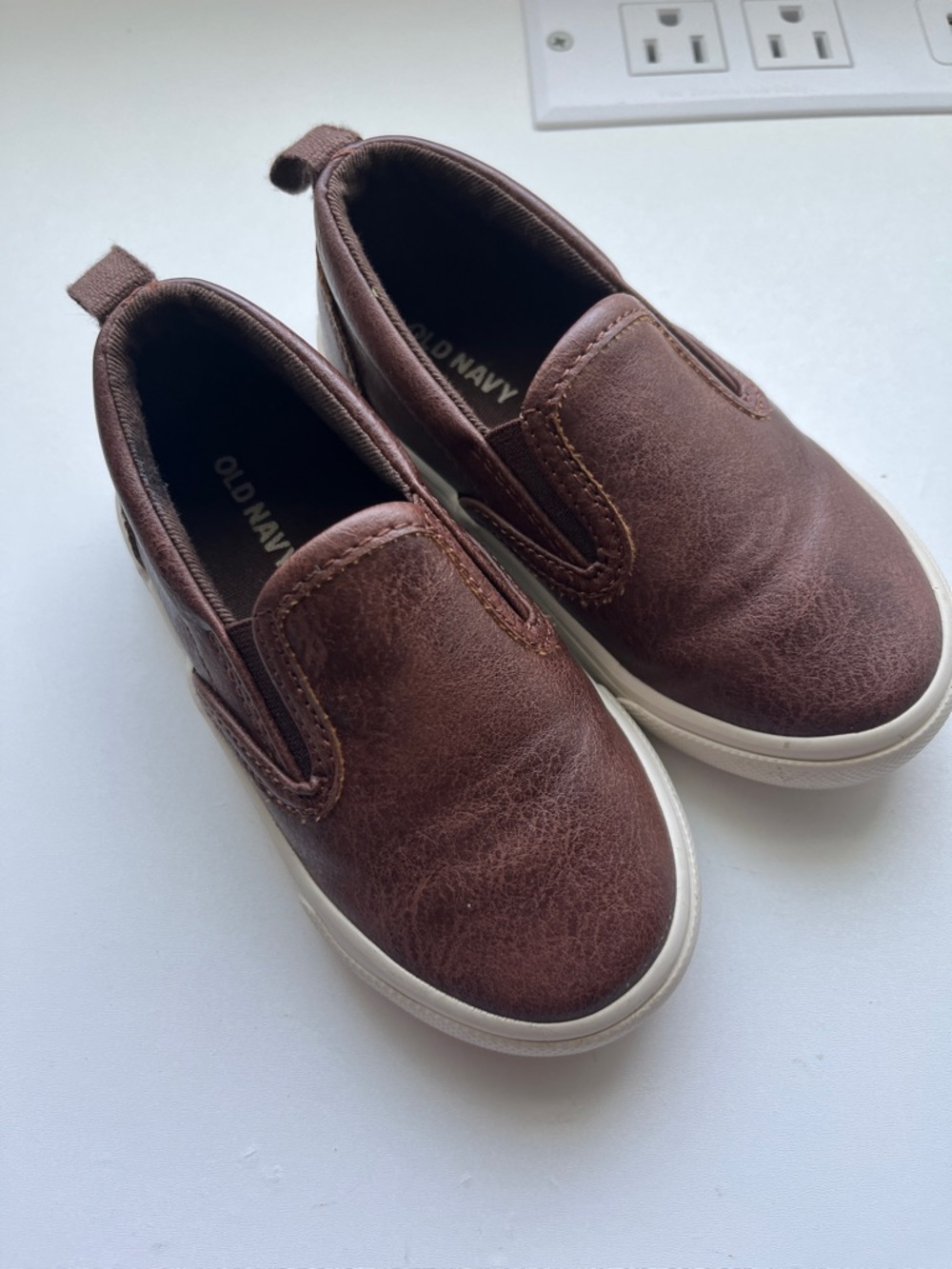Old Navy Brown Slip-On Sneakers for Kids